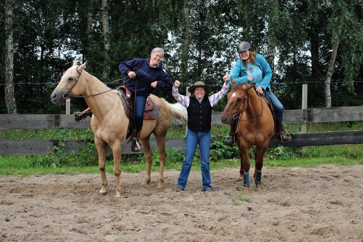 Cowboy Dresage Handdruk - en glimlach!- in tijden van Corona